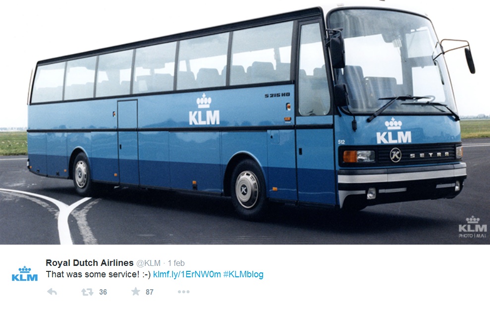 Setra S 215 HD in servizio per KLM Autobus Company