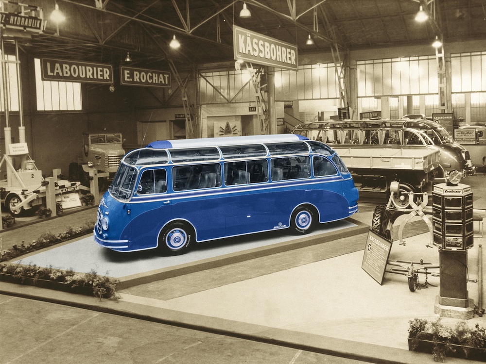 Nel 1955 il primo Setra S 6 fu presentato a Ginevra