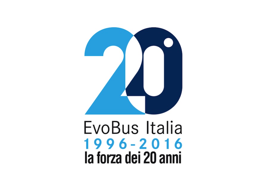 Logo 20 anni EvoBus Italia