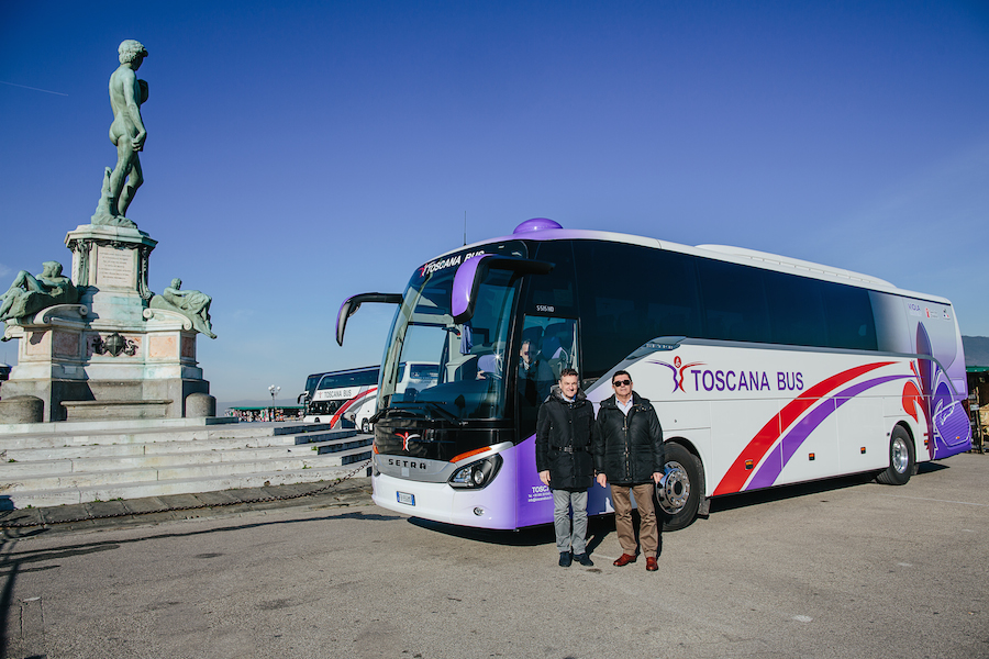Consegna Setra Fiorentina Calcio a Toscana bus