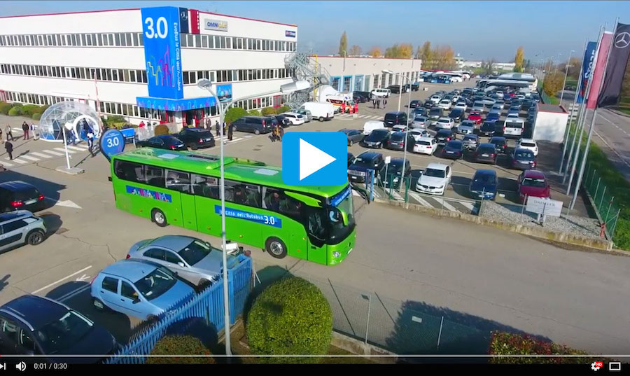 Video Cartoline Città dell'Autobus 3.0 dal drone
