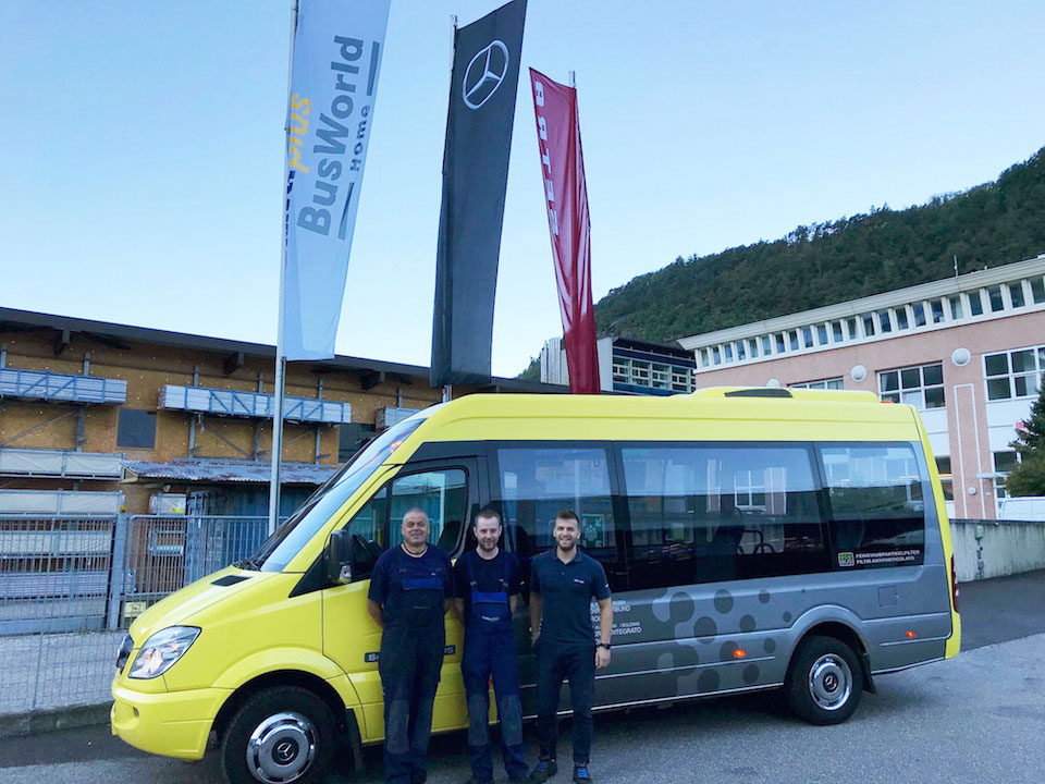 Bressanone nuovo impianto Minibus, team Minibus