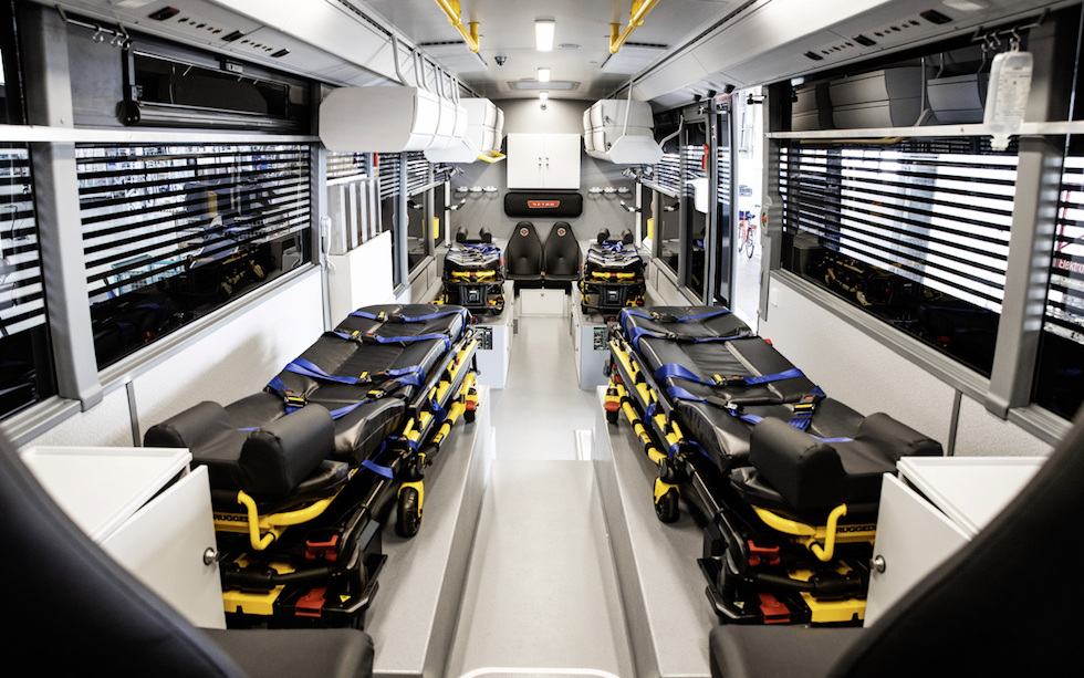 Autobus Setra convertito in ambulanza